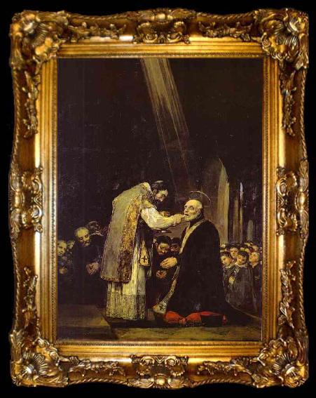 framed  Francisco Jose de Goya Last Communion of Saint Jose de Calasanz., ta009-2